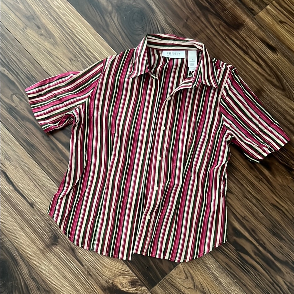 Casual colorful Striped Button Down Shirt